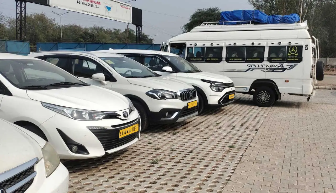 Chandigarh Airport Taxi parking